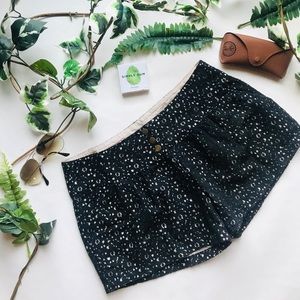 Anthropologie Monteau Black Lace Shorts